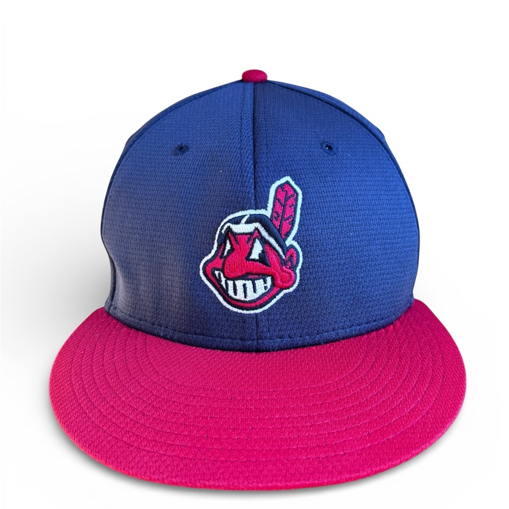 Vintage Cleveland Indians Chief Wahoo Hat Adjustable Flat Bill Cap 90s MLB RARE - Picture 5 of 12